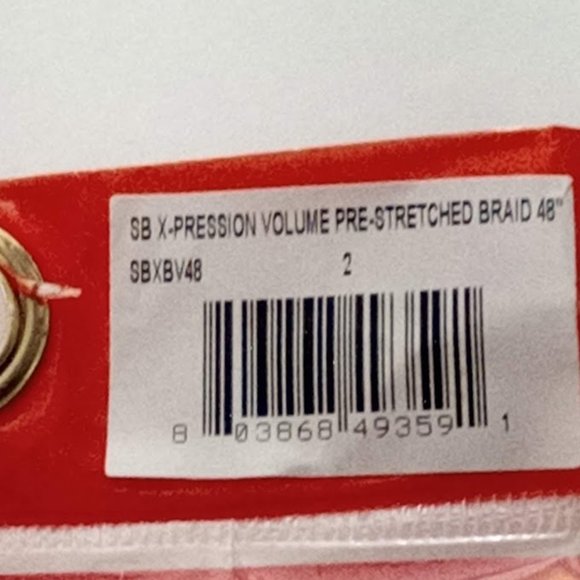 New X-pression Volume Pre-Stretched 48" Braid Hair African Collection #2 - Picture 4 of 6